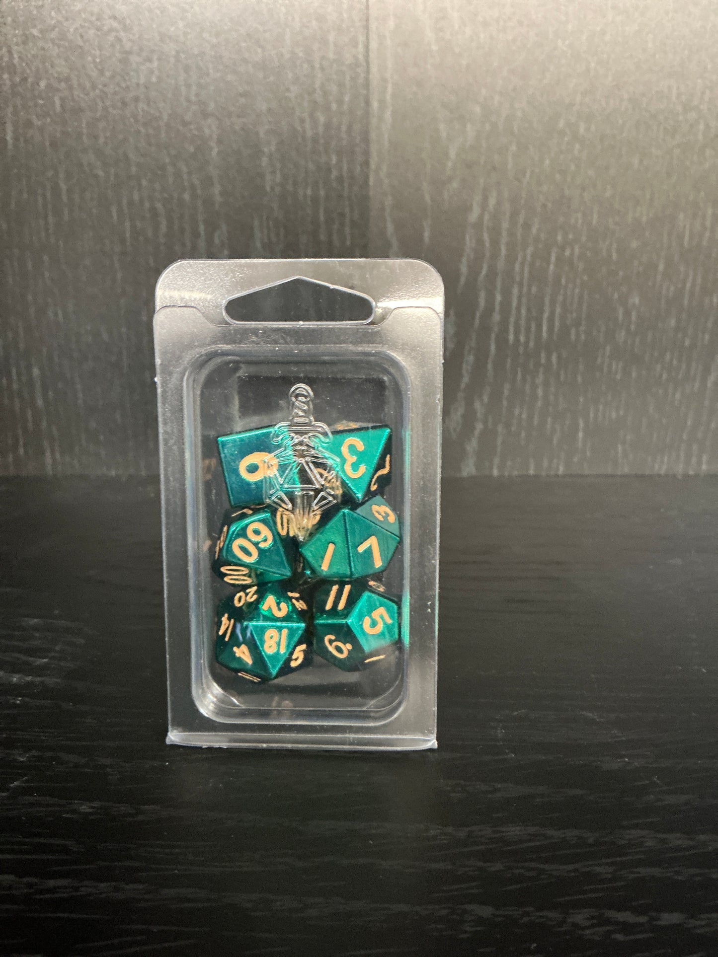 Metal Polyhedral dice set. 16mm