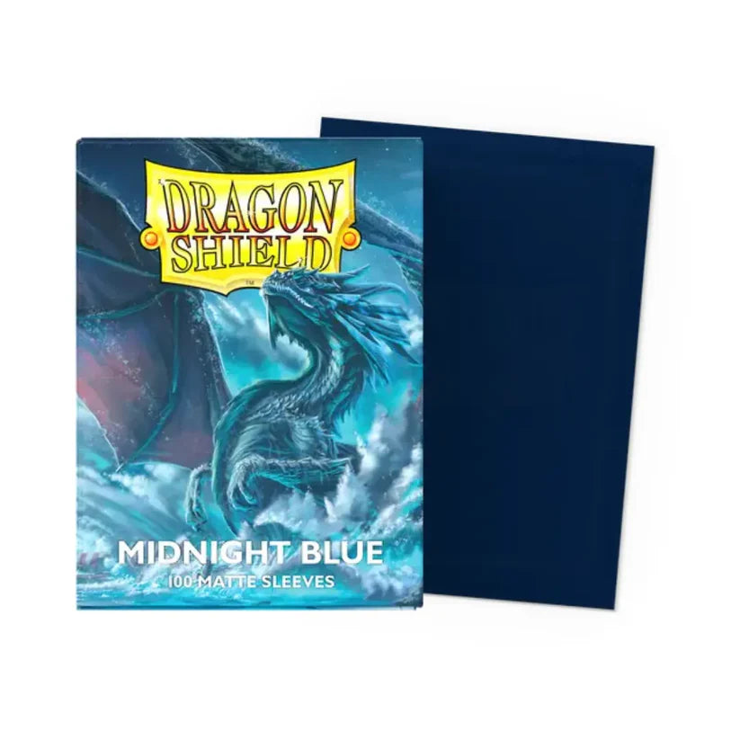 Dragon Shields: (100) Matte - Midnight Blue