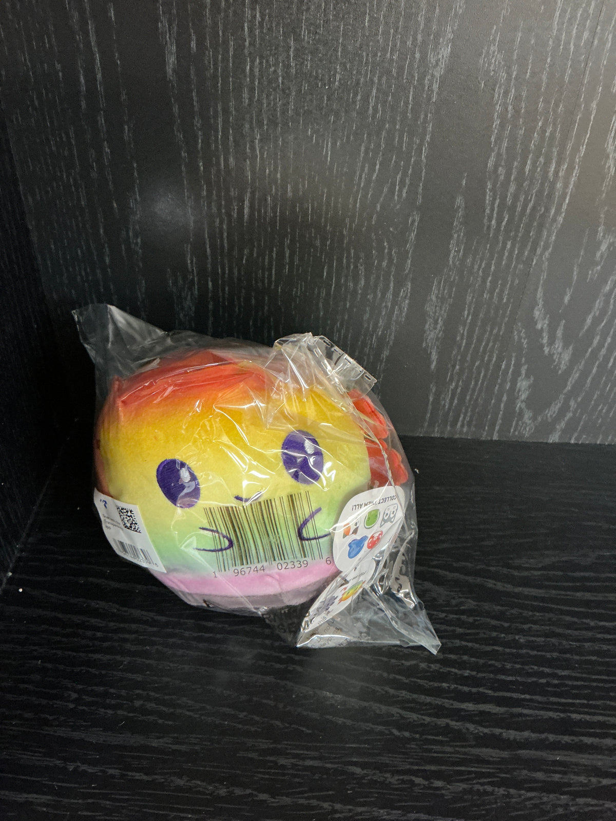 Rainbow Axolotl Reversible Plush