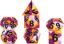 16mm Pride Sharp Edge Silicone Rubber Poly Dice Set