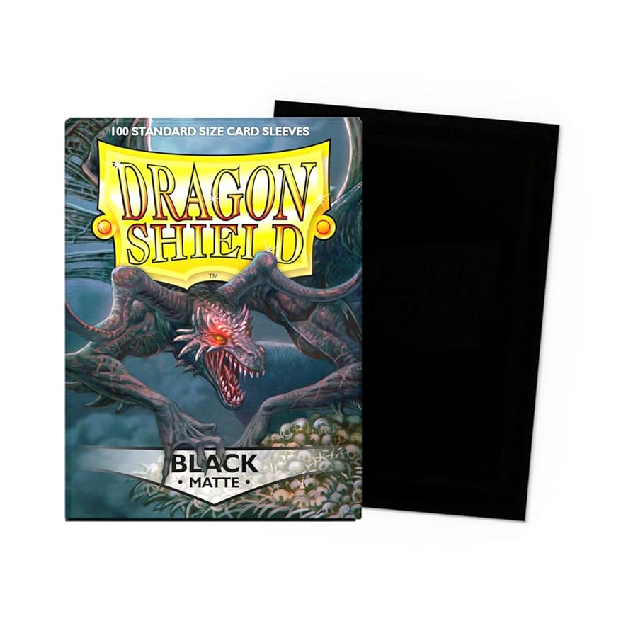 Dragon Shields: (100) Matte Black