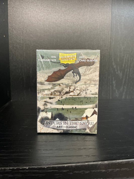 Dragon Shield card sleeves (classic art-Hunters in the snow)