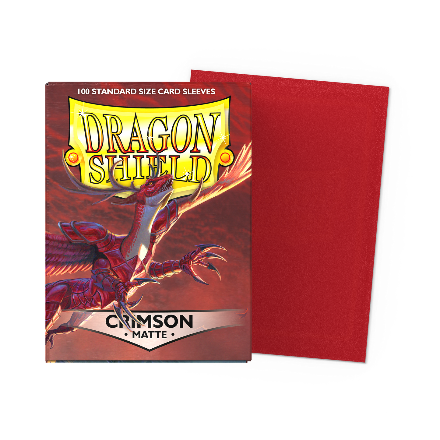Dragon Shields: (100) Matte Crimson