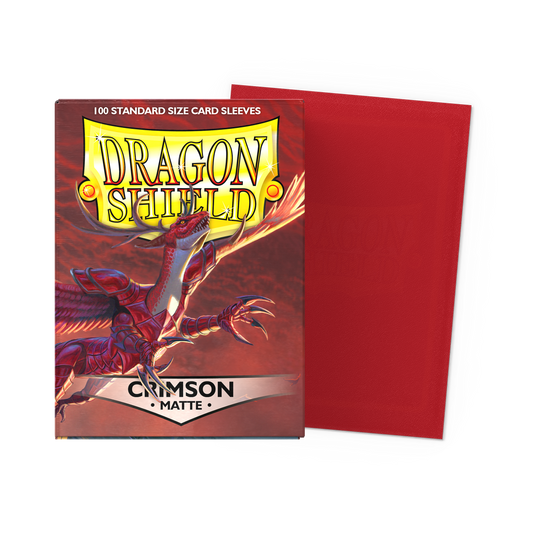 Dragon Shields: (100) Matte Crimson